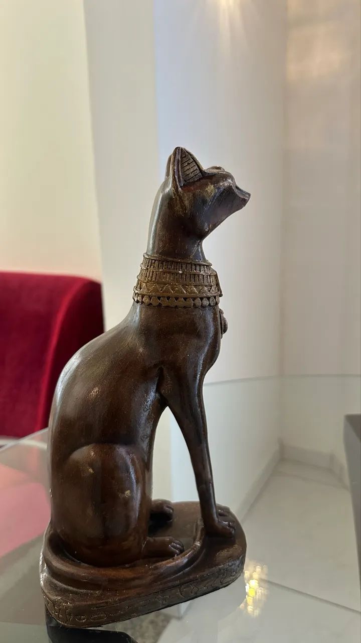 escultura gato decoração  - Foto 3