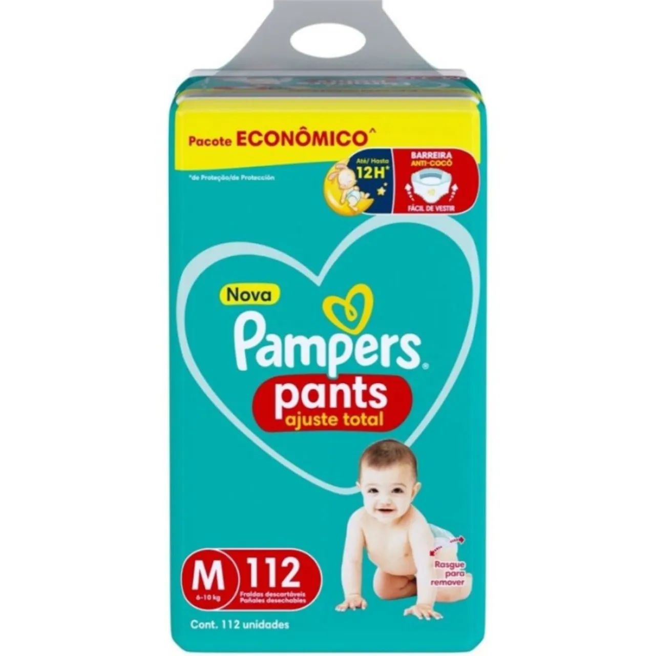 Fralda pampers pants 112 M
