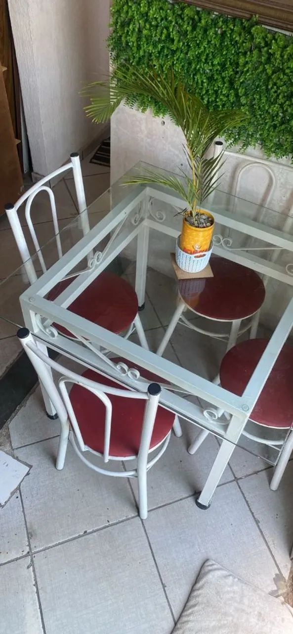 Mesa ferro com quatro cadeiras de ferro100&10 - Foto 4