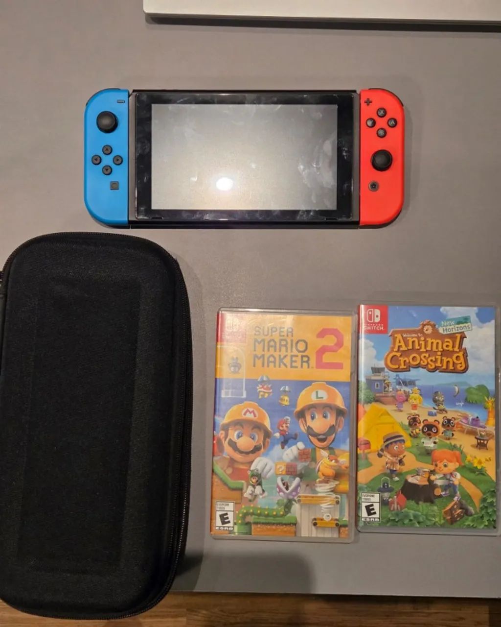 Nintendo Switch V2 usado com 2 jogos e case