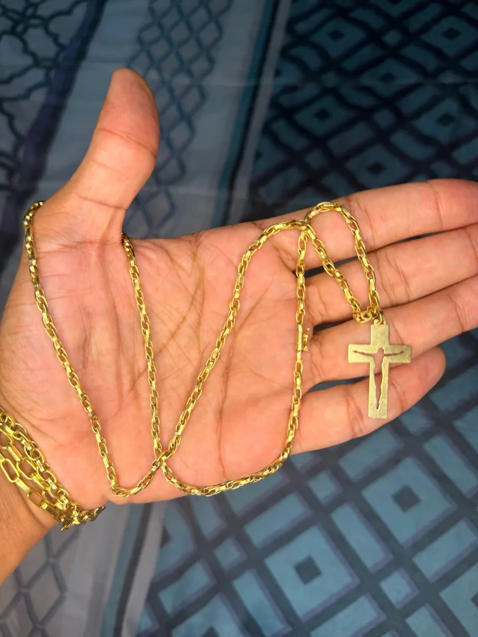 Corrente de ouro 13.74 trançada 