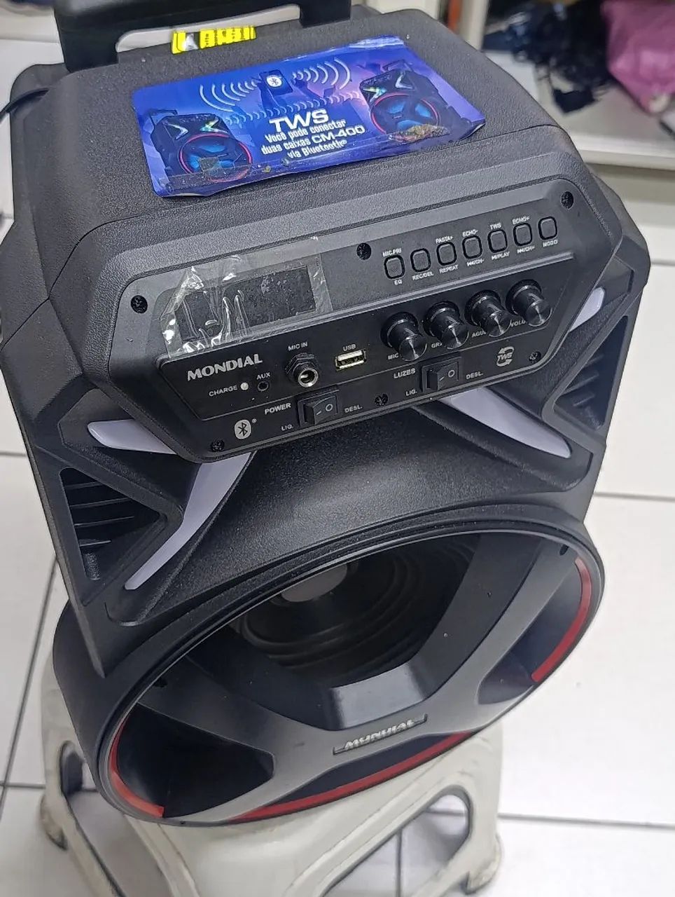 Caixa de som Bluetooth amplificada 400w - Foto 3