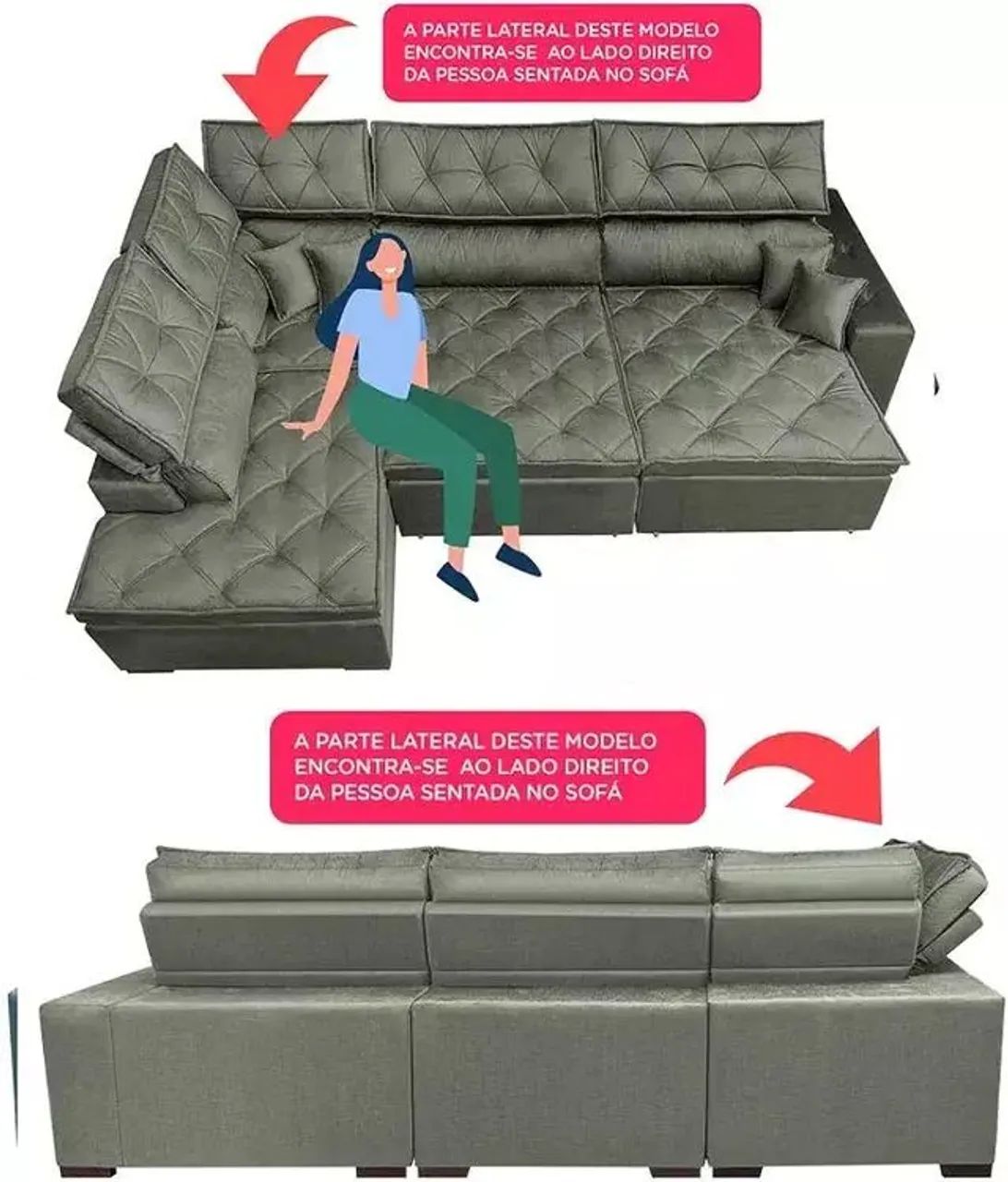 Sofá de Canto Retrátil e Reclinável com Molas Cama inBox Platinum  - Foto 5