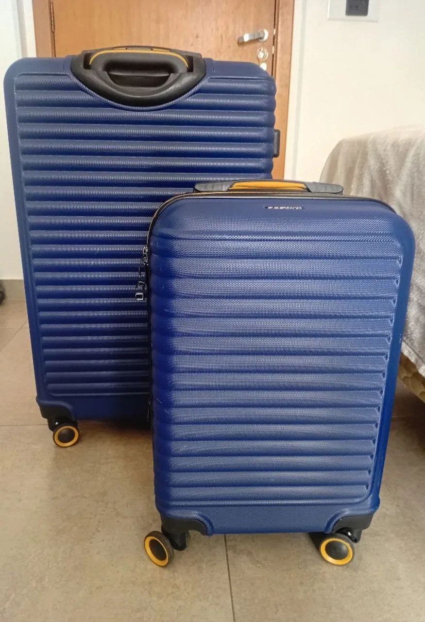 Kit 2 malas Sestini 10kg e 32kg com rodas 360° e senha - Foto 4