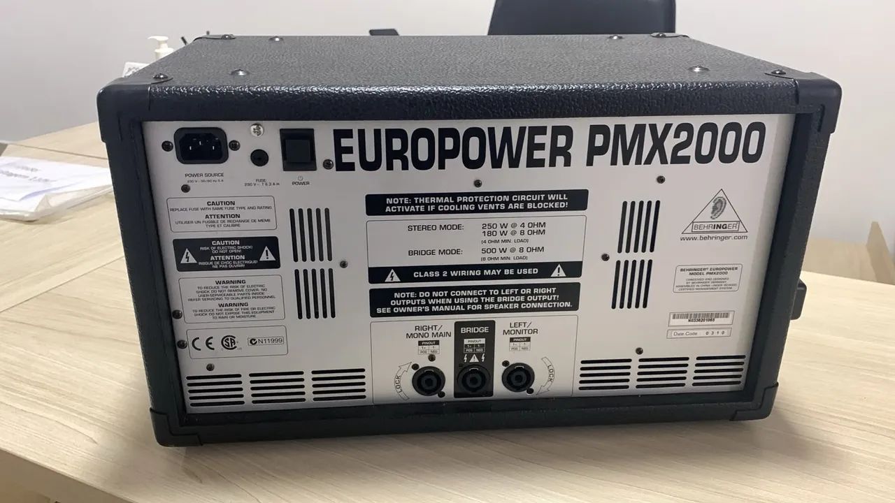 Cabeçote Behringer EuroPower PMX2000 - Foto 2