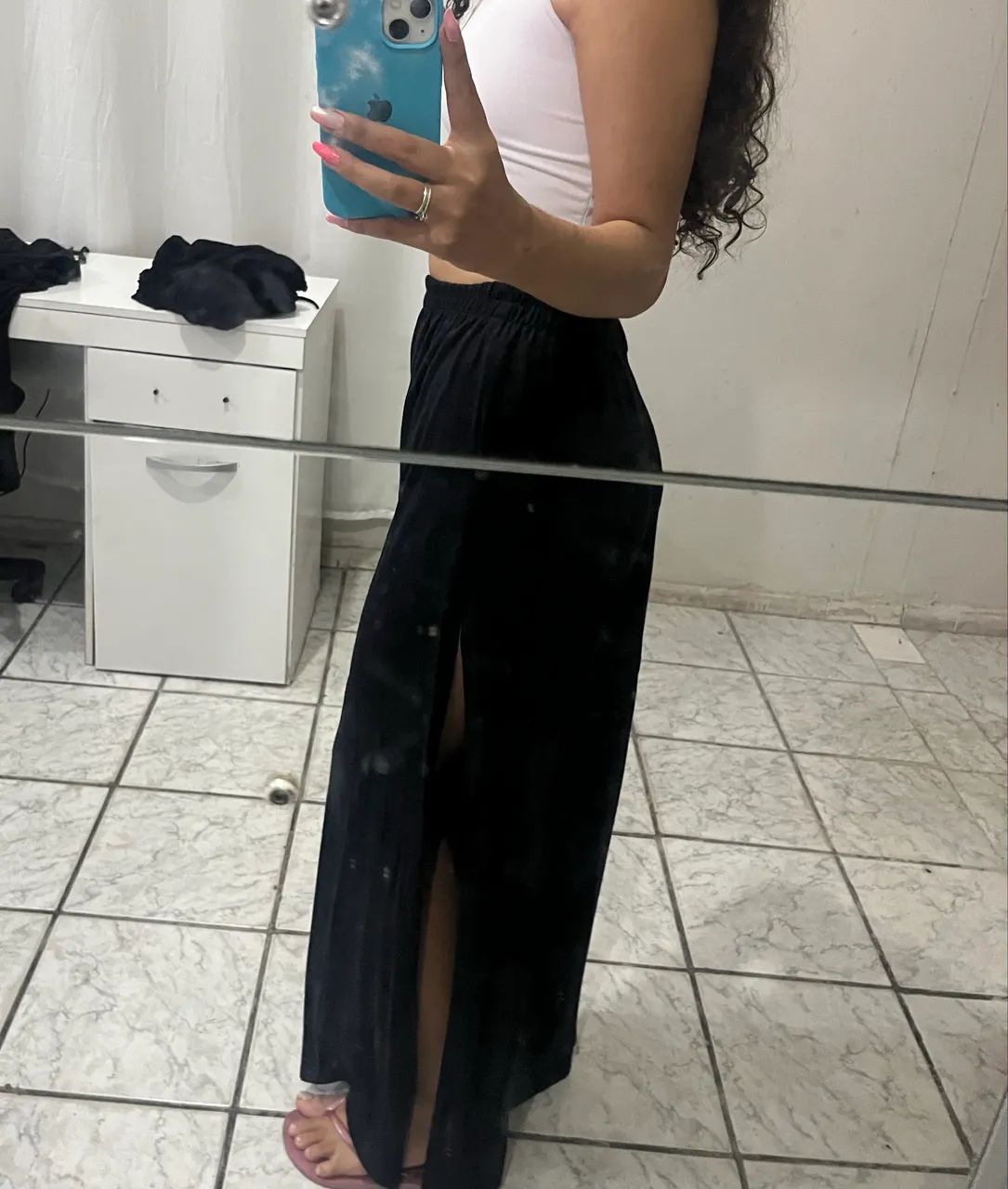 Calça pantalona preta - Foto 2