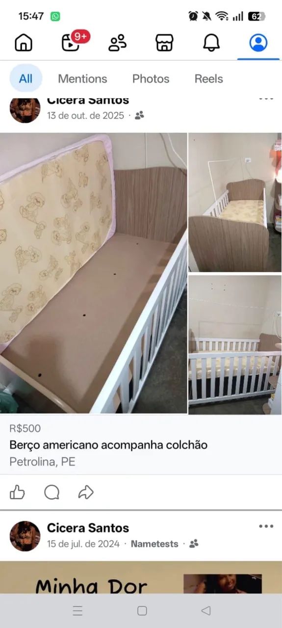 Vende se , berço