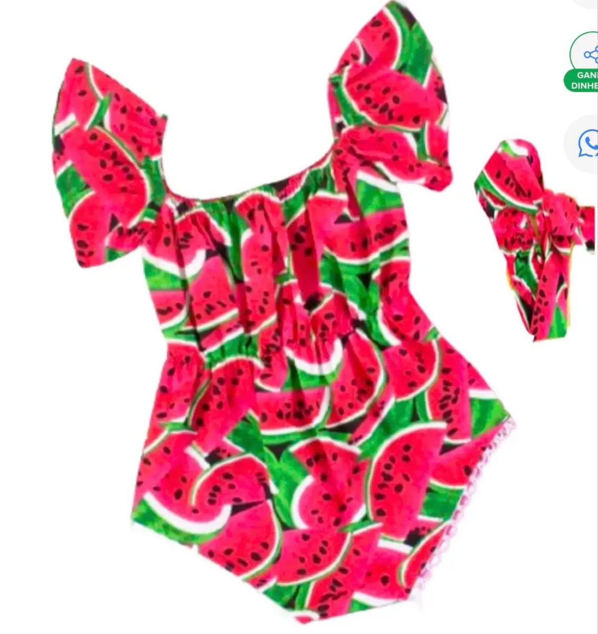 Conjunto bebê de melancia