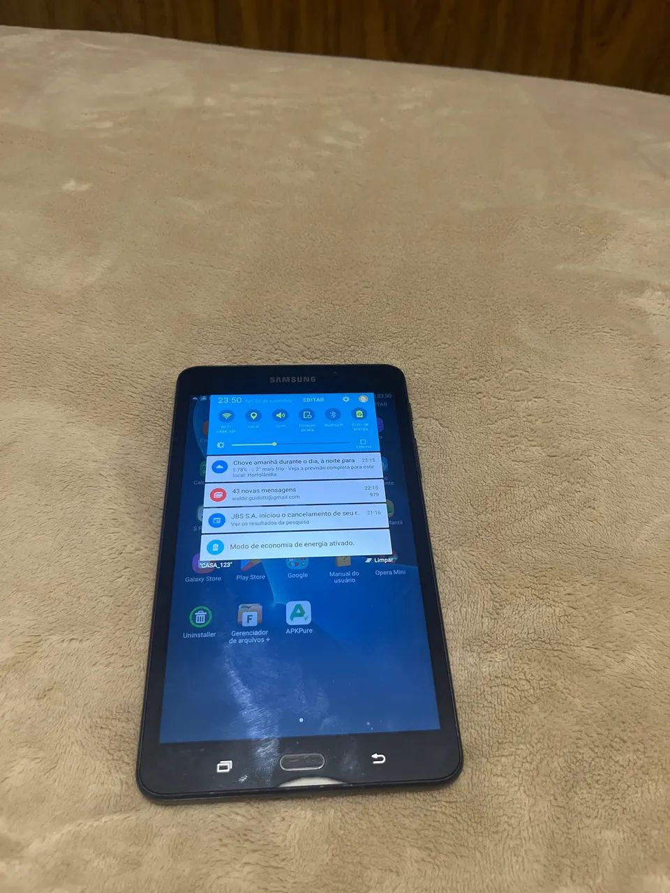 SAMSUNG GALAXY TAB A 7.0 - SM-T280 - CONSERVADÍSSIMO + CARREGADOR ORIGINAL