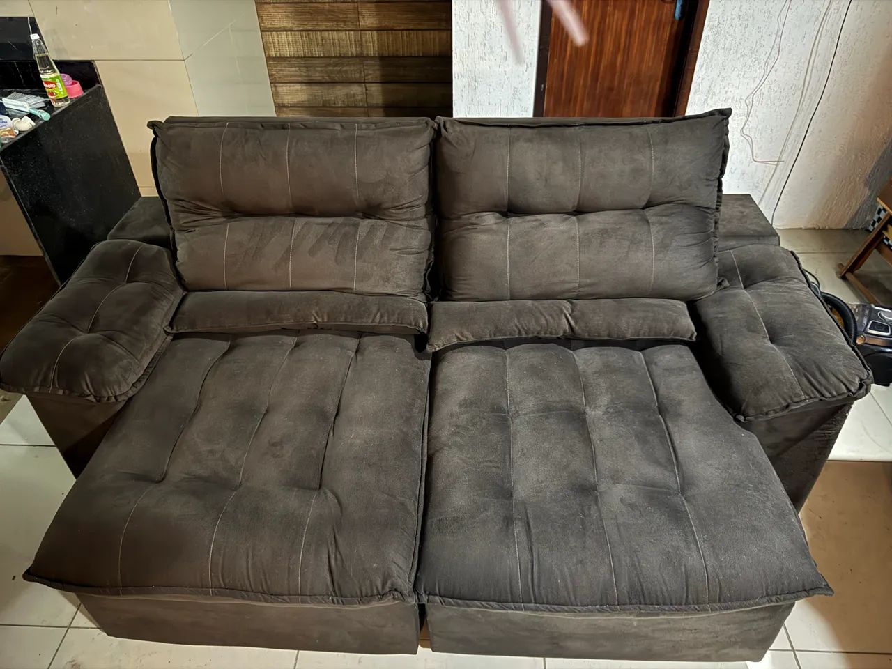 Sofá-cama Retrátil Reclinável - 2 lugares - Foto 3