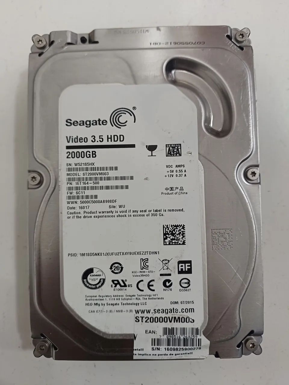 Hd seagate 2tb vídeo 3.5 HDD dvr cftv nvr cpu - Foto 5