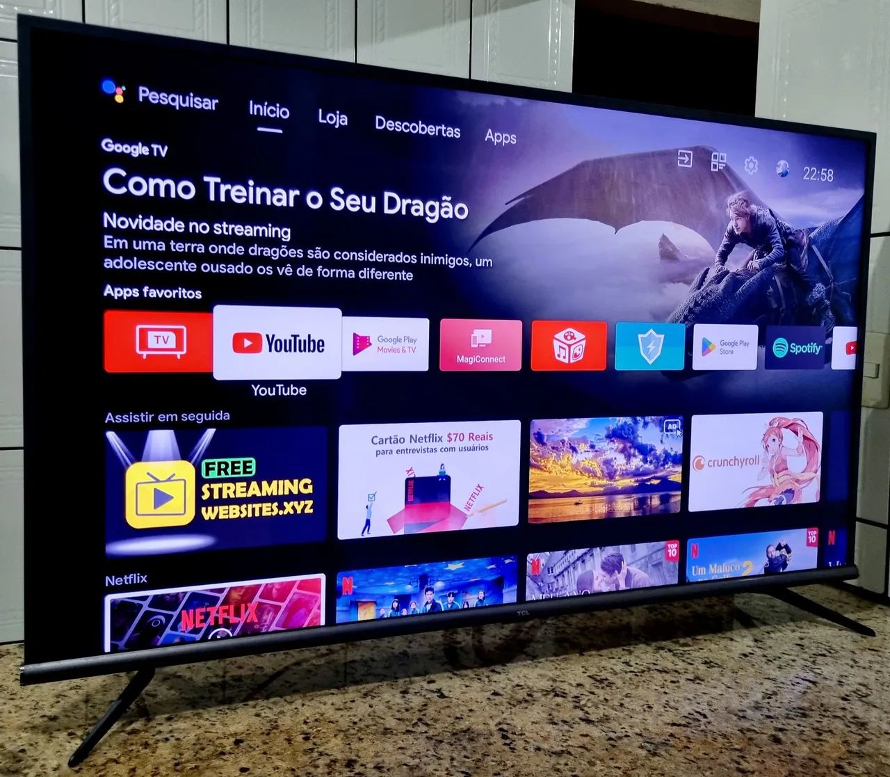 Tv Smart 50 polegadas TCL Android 4k  - Foto 2