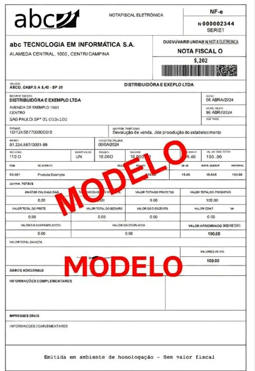 Serviço de emissão de notas fiscais
