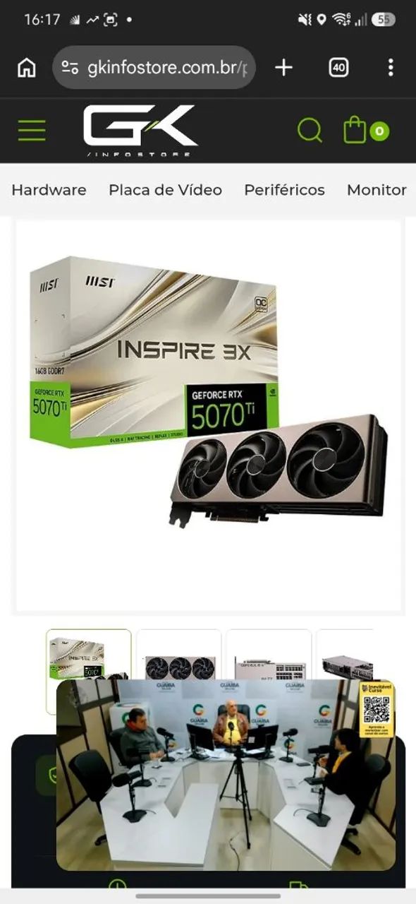 Rtx 5070 ti 16gb msi 