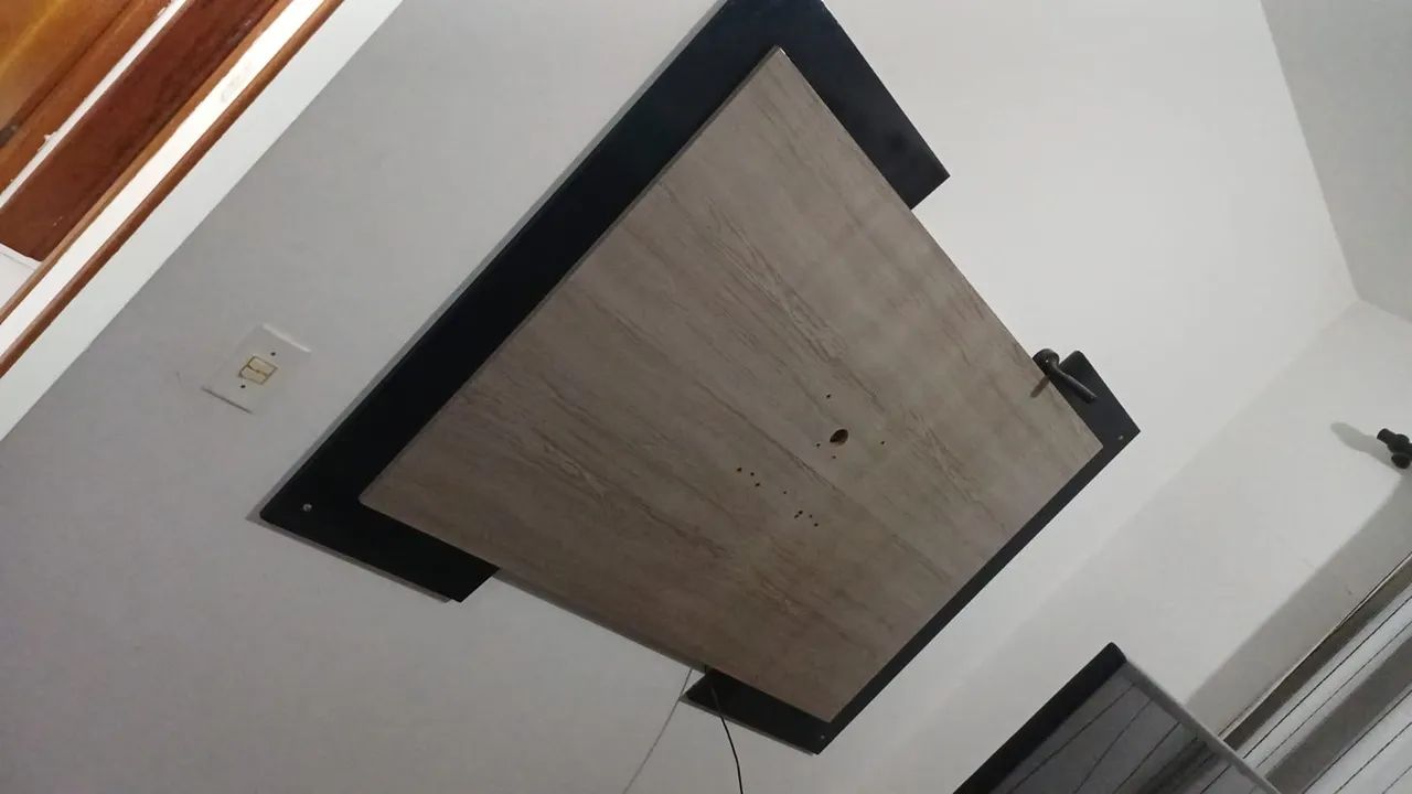 Conjunto rack e painel de tv