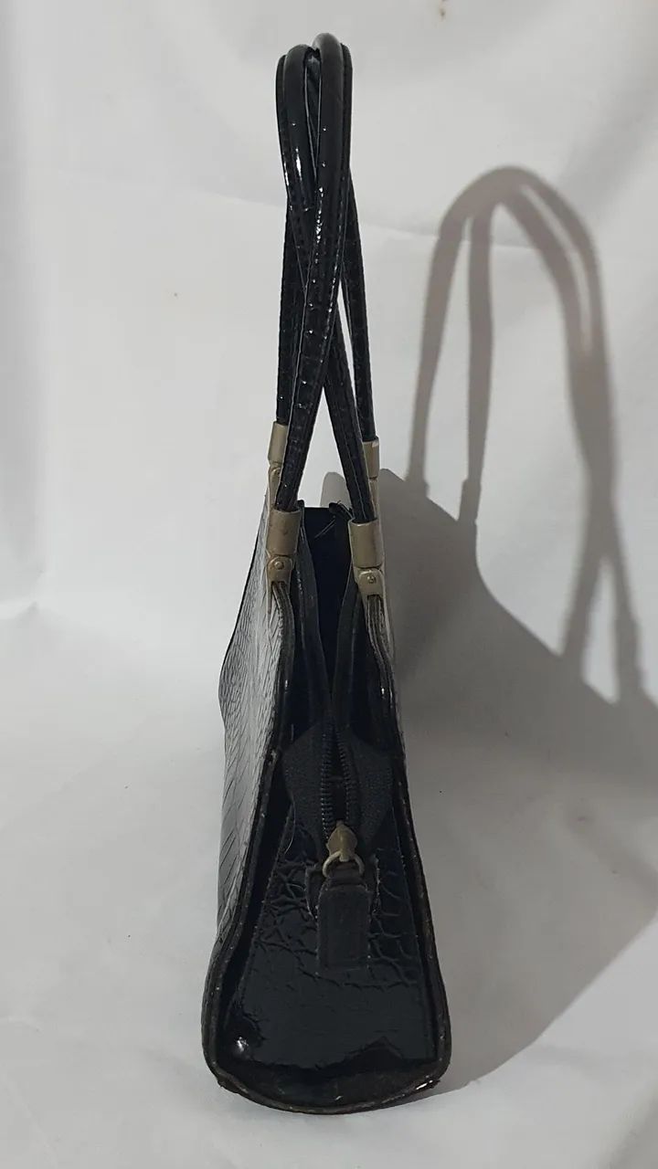 Linda bolsa de couro vintage  - Foto 3