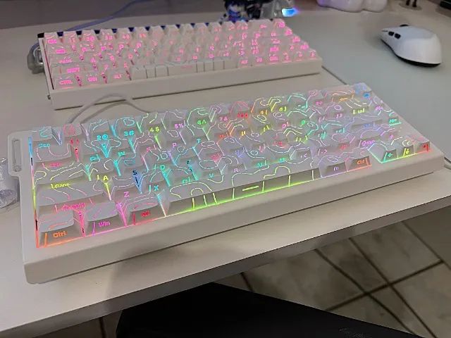 Teclado Magnético ATTACK SHARK X68HE Branco