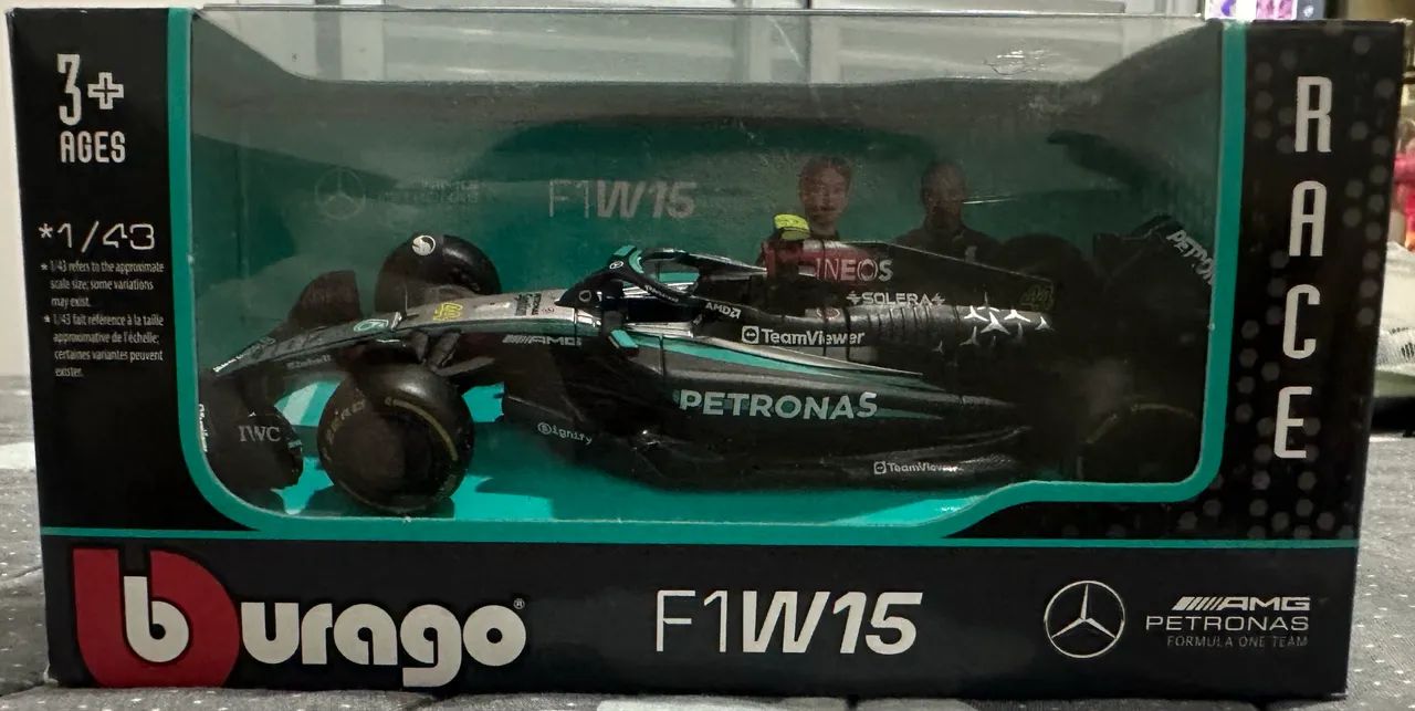 miniatura mercedes formula 1 f1w15 hamilton - Foto 2