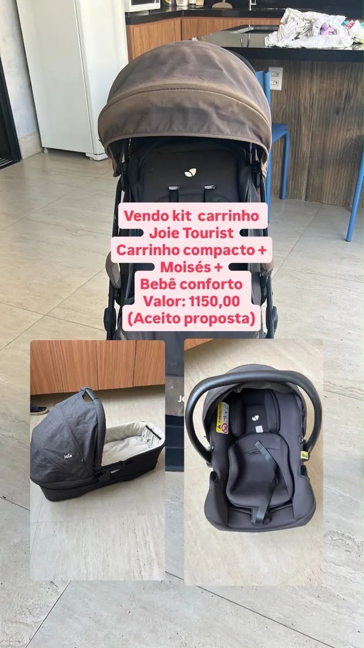 Carrinho bebê completo Joie Tourist