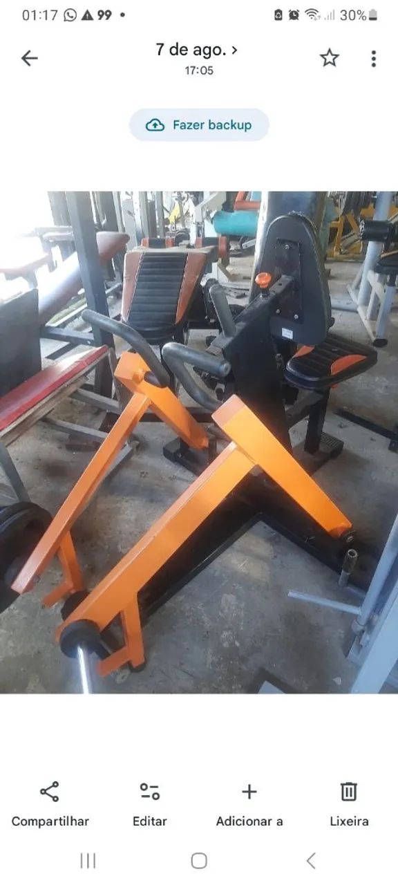 Remada articulada excelente