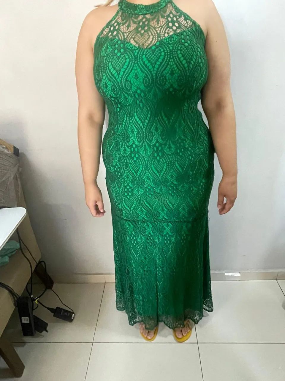 Vestido para Festa Verde 