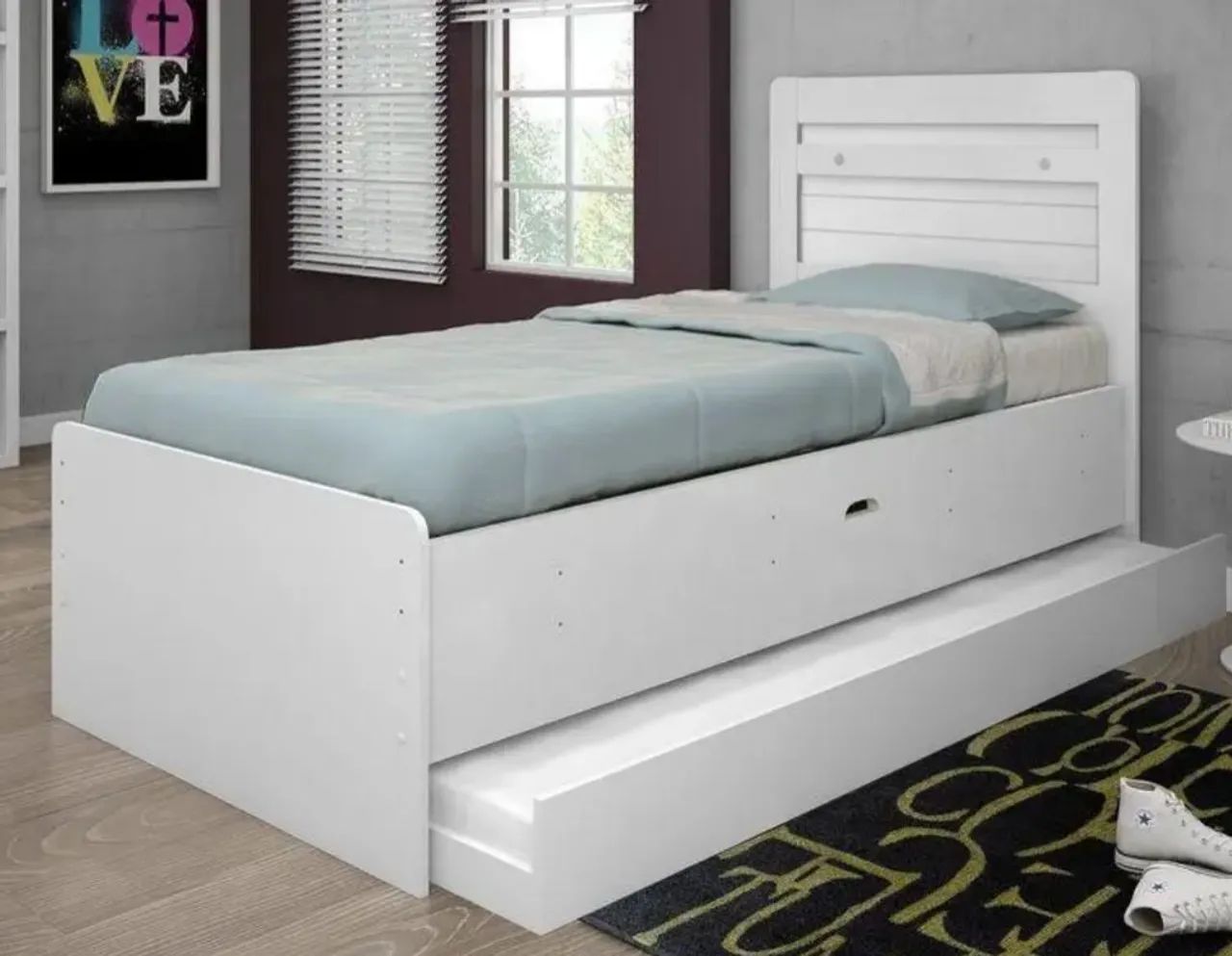 Cama baú cm auxiliar  - Foto 2