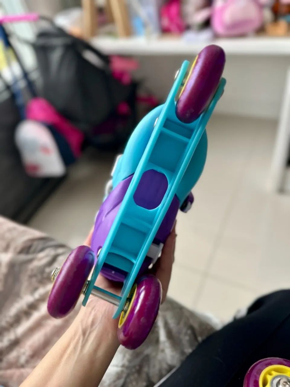 Kit de Patins Stitch - PERFEITO E SUPER NOVINHO - Foto 3