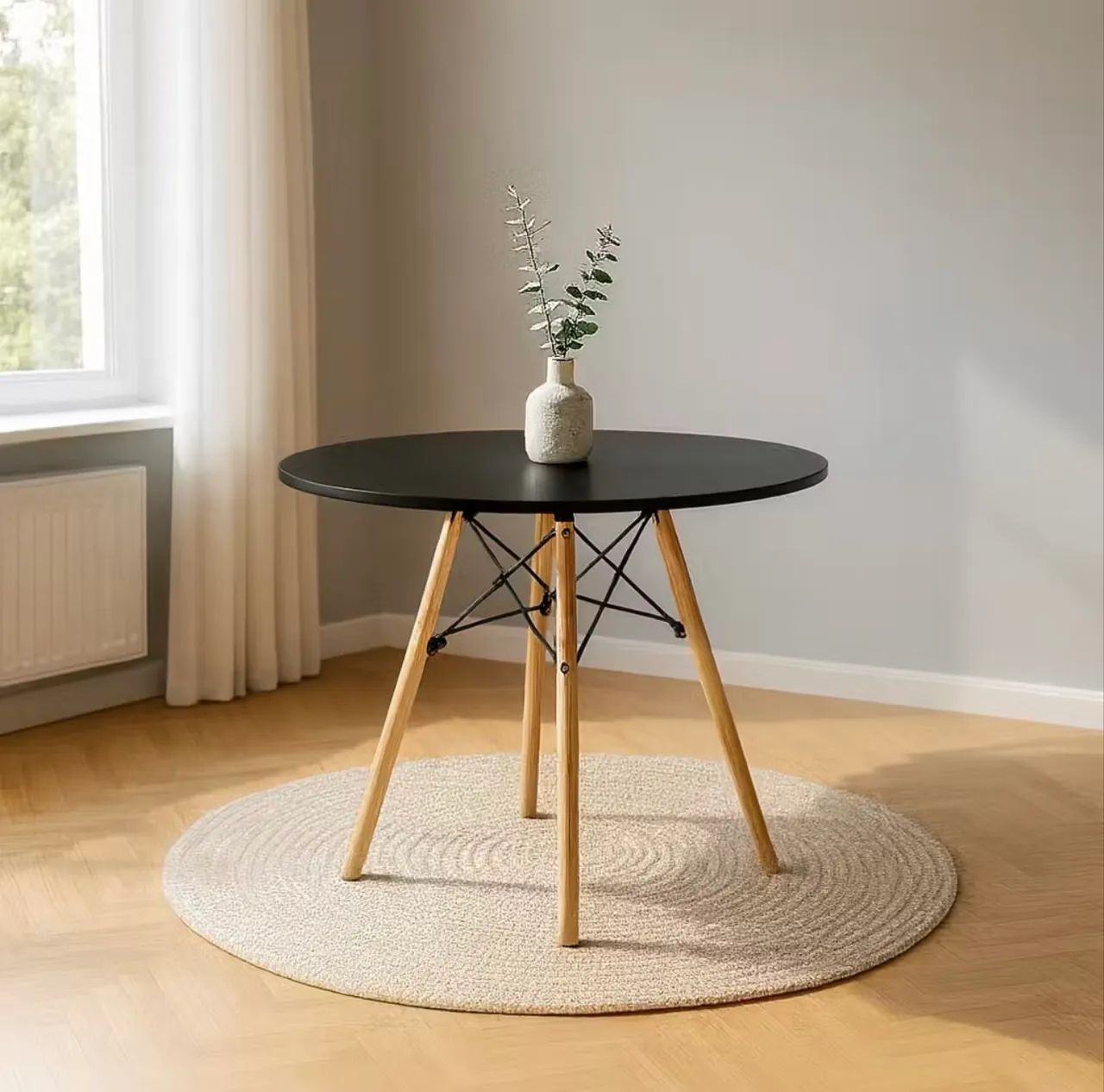 Conjunto Eames Eiffel - 1 mesa + 4 cadeiras - Foto 2