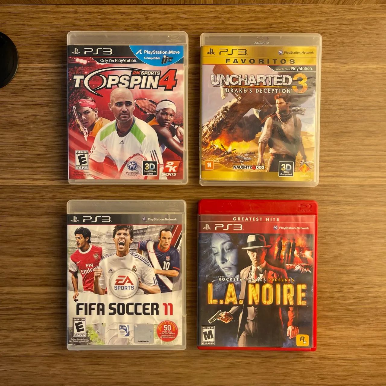 PS3 combo com 4 jogos originais - Jogos de Vídeo Game - Parque da