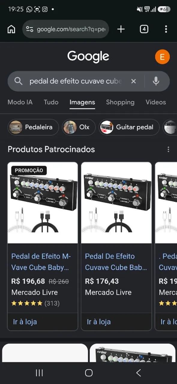 Cabos p guitarra/violão 
