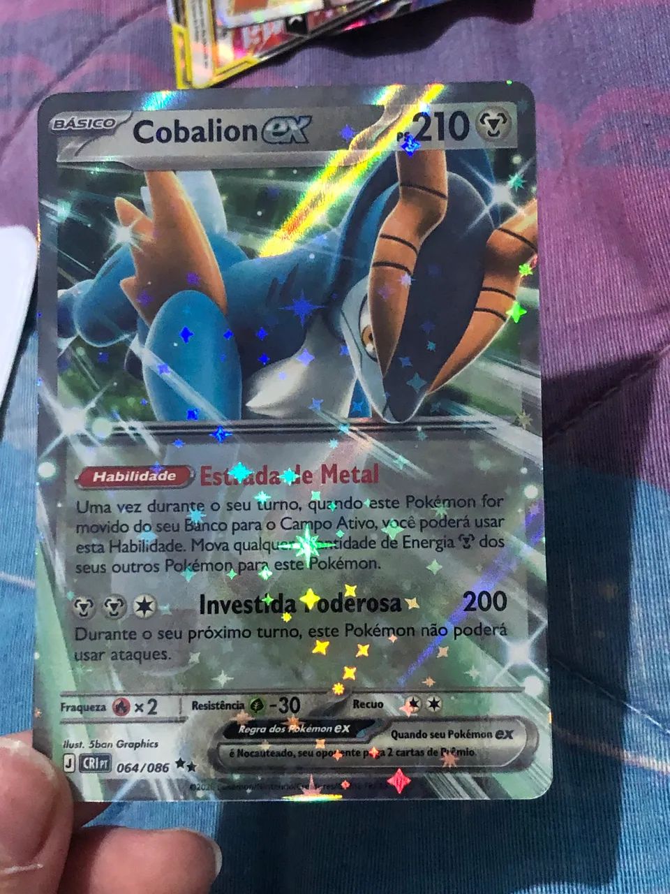 Card pkm Cobalion EX