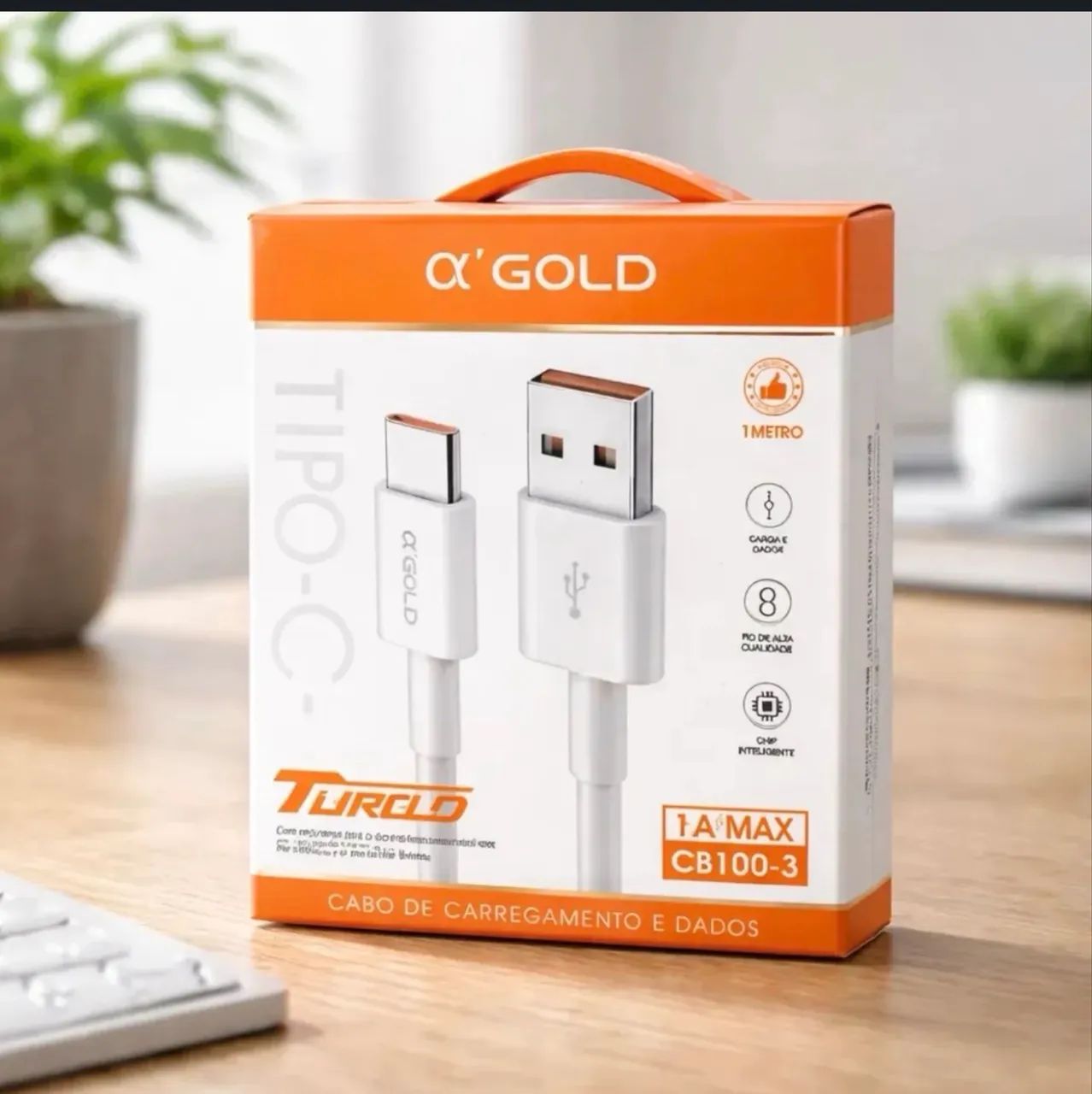 Cabo Gold  USB / C  1 metro  - Foto 2
