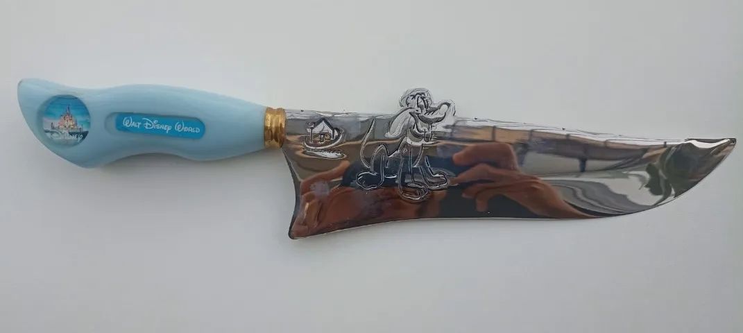 FACA ARTESANAL EM AÇO INOX 420C - MODELO PLUTO DISNEY - Foto 2