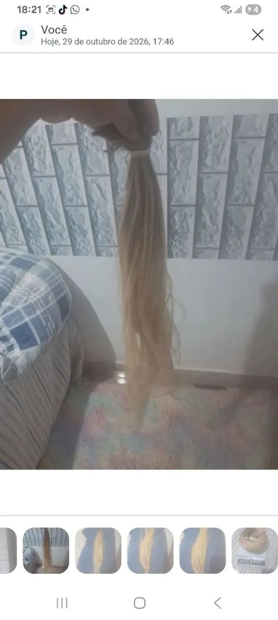Cabelo humano loiro  - Foto 5