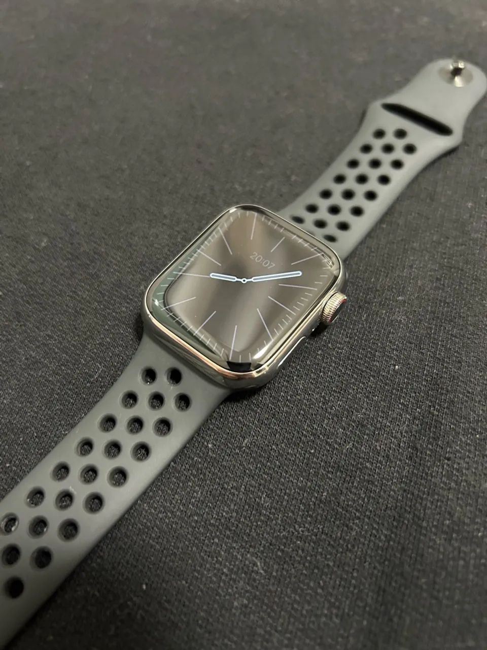 Apple Watch Séries 9 Aço Inox Prata