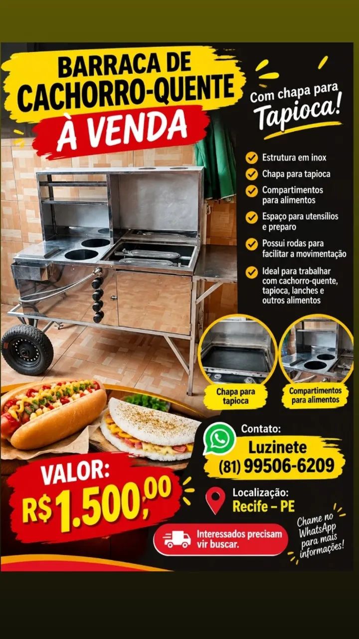 Barraca de cachorro quente 