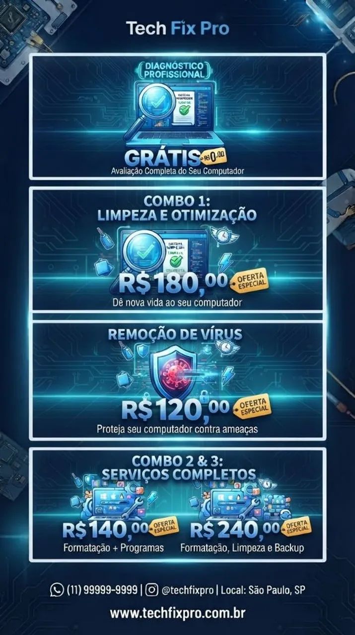 Manutenção de Computadores e Notebooks