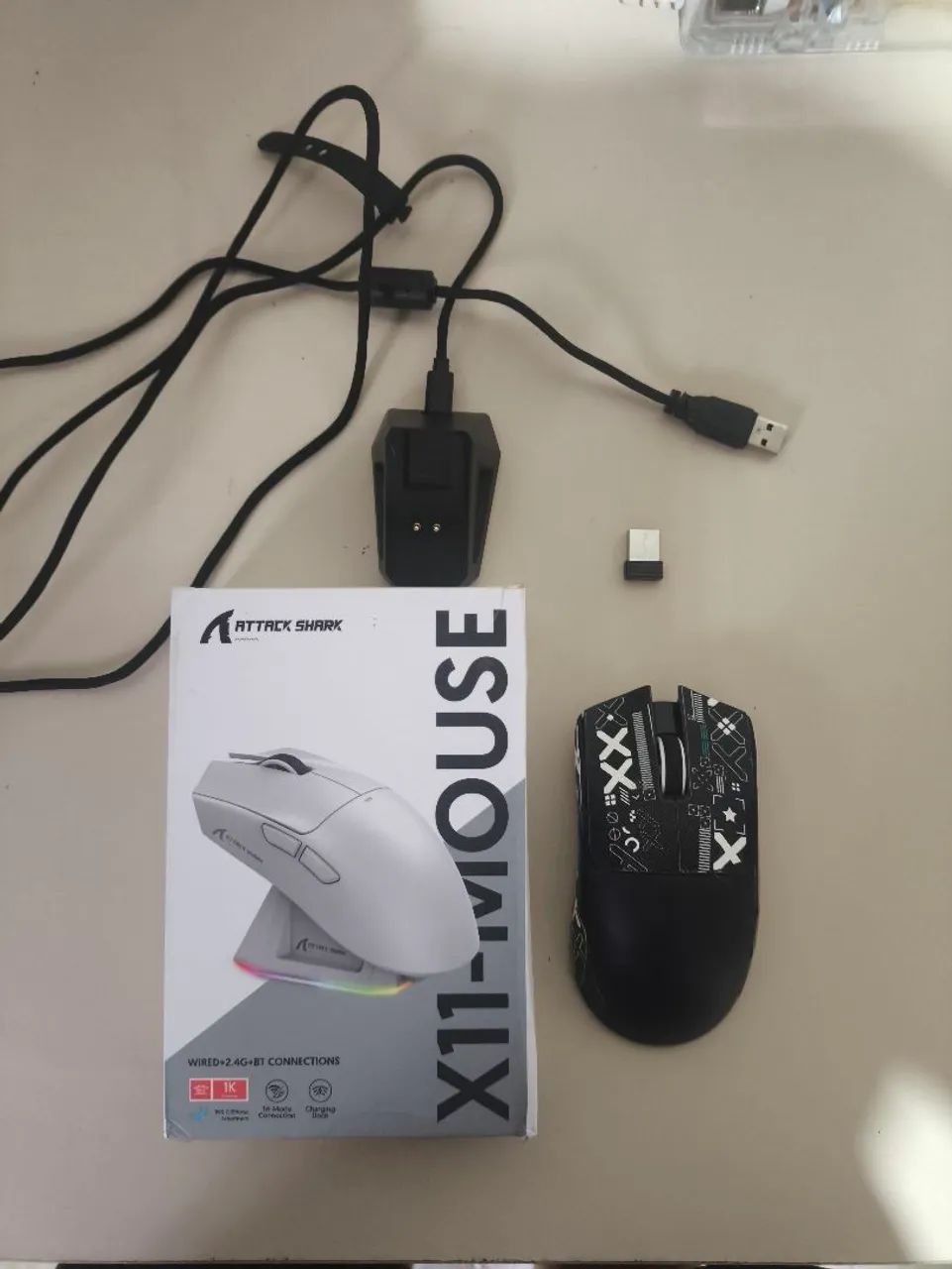 Mouse Attack Shark X11 Preto  - Foto 3