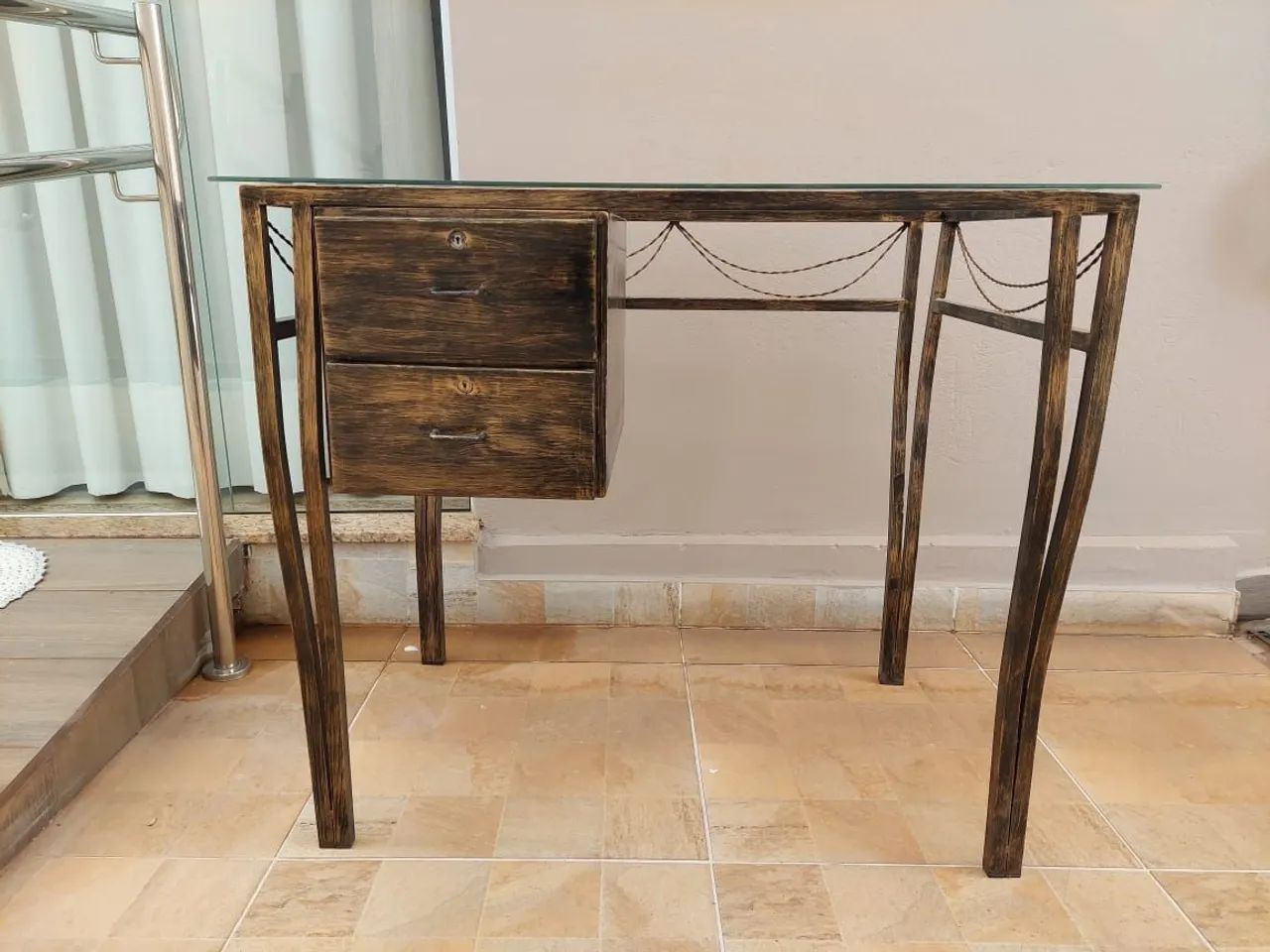 Mesa e cadeira em alumínio - Foto 2