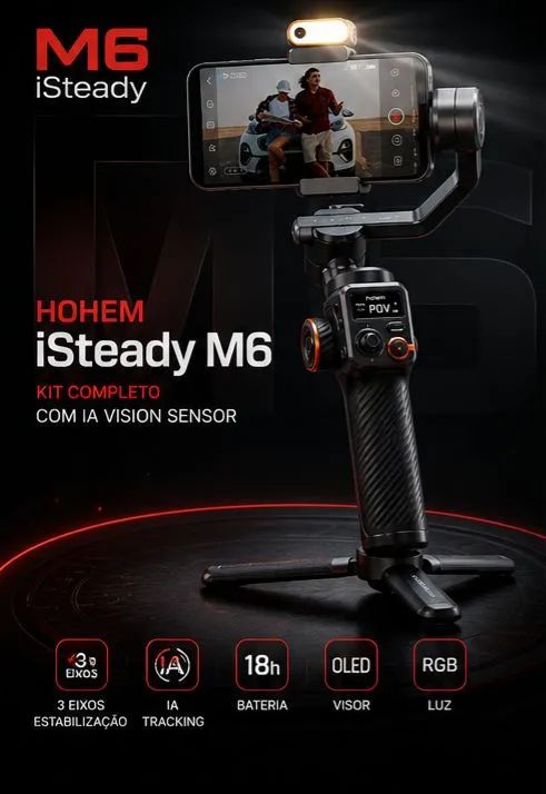ESTABILIZADOR HOHEM iSteady M6 ? KIT COMPLETO NOVO E LACRADO - Foto 3