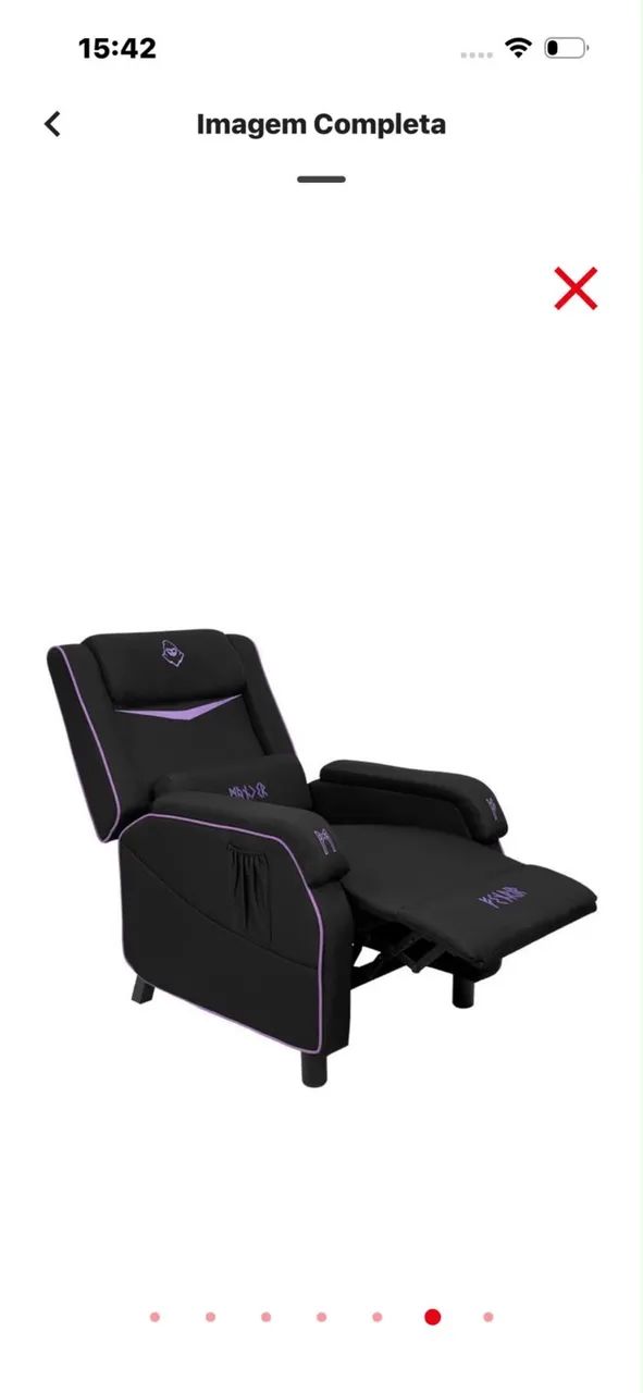 Poltrona Gamer Mancer Fenrir Reclinável Nova - Foto 2