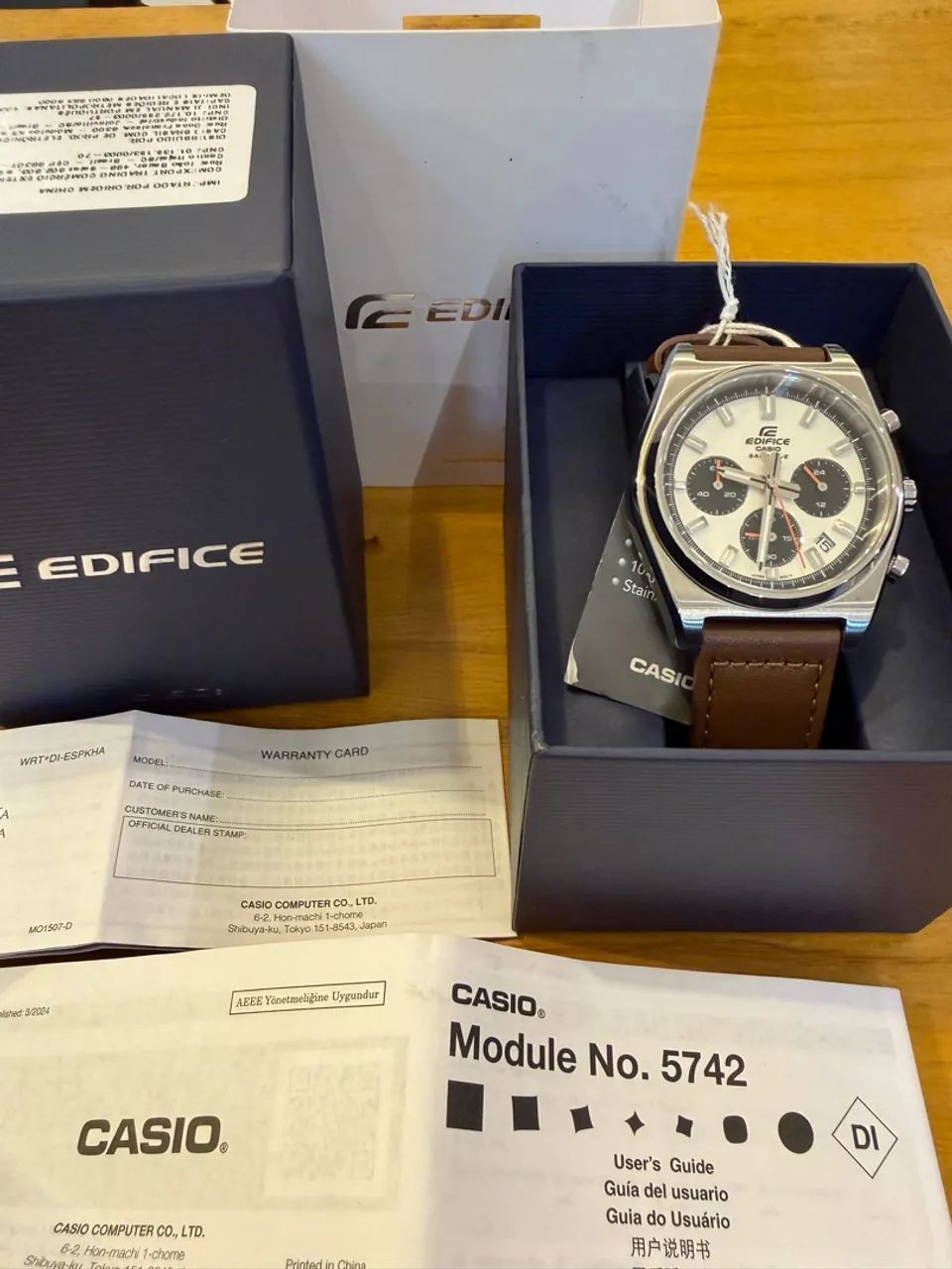 Relógio Casio Edifice Panda Cronógrafo  - Foto 2