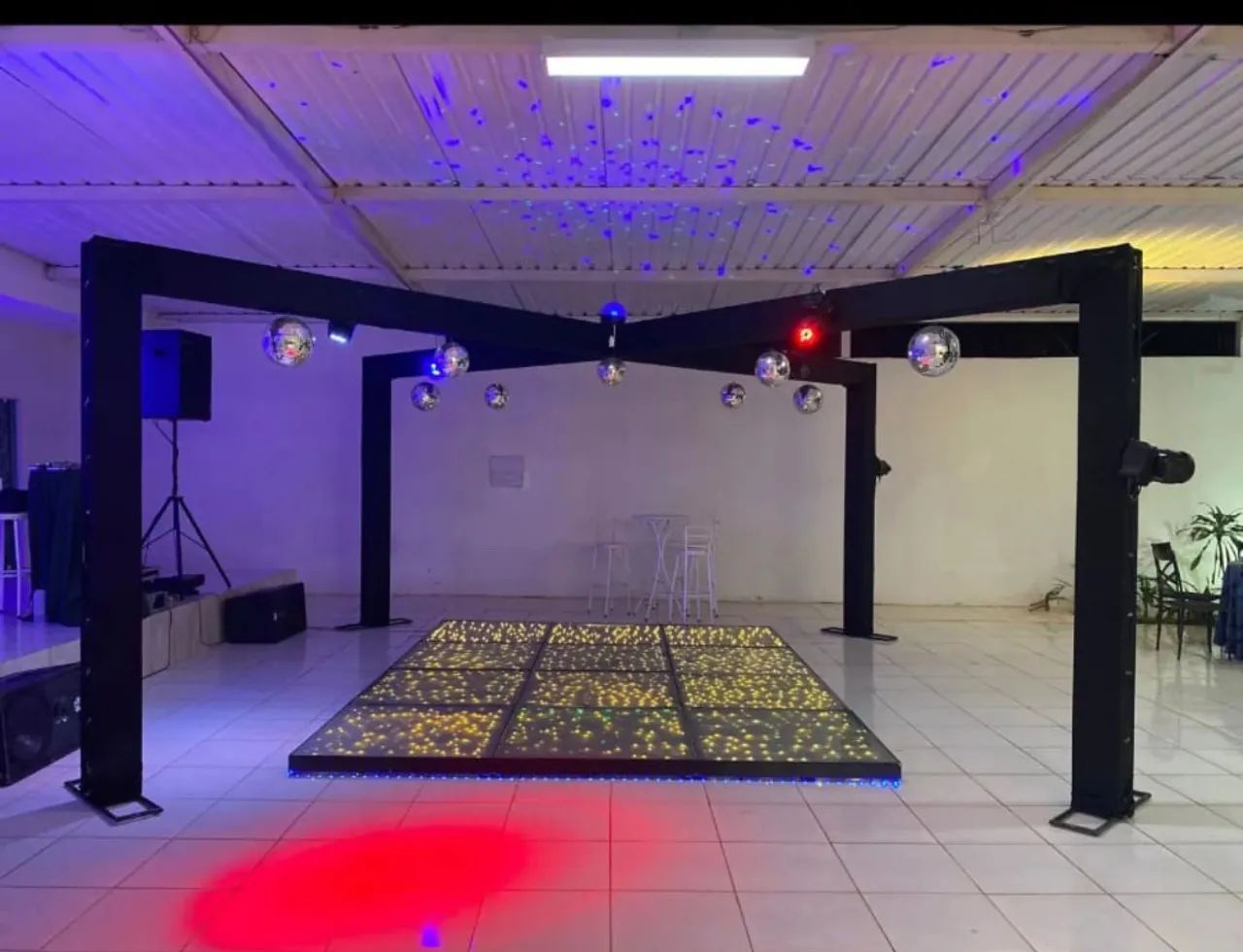 Som dj iluminação palco coberto grid  - Foto 4