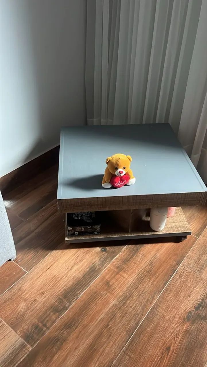 Painel, Rack e mesa de computador e mesa de centro