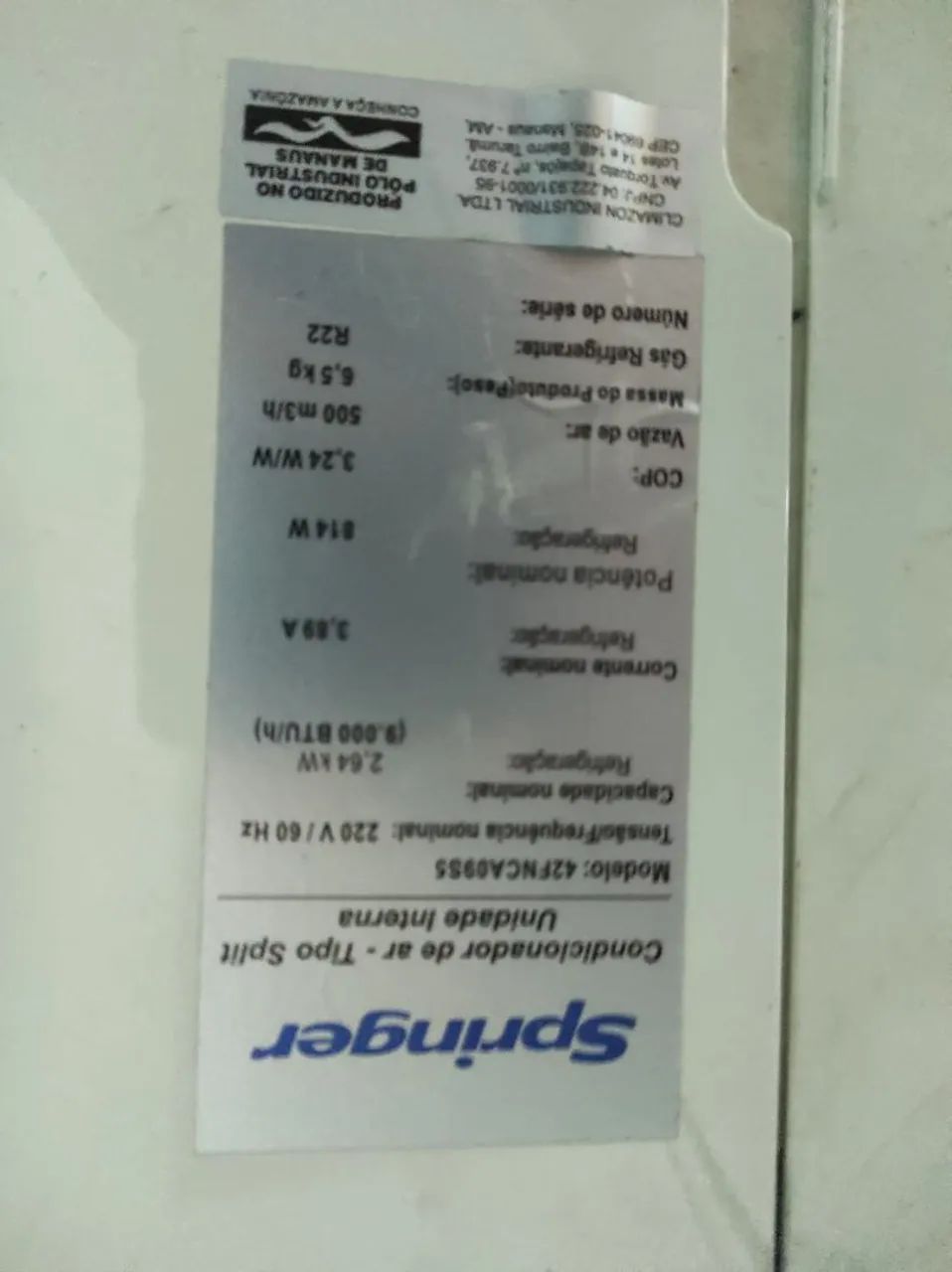Ar condicionado springer 9000Btu - Foto 4