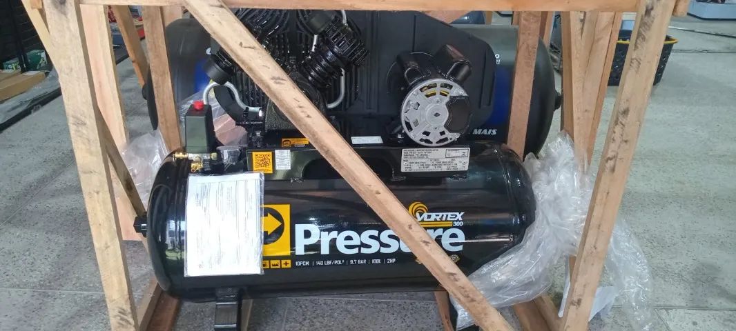 compressor de ar 100 litros 10 pes 140 libras vortex 300 2 cv 220V PRESSURE ( PROMOÇÃO )