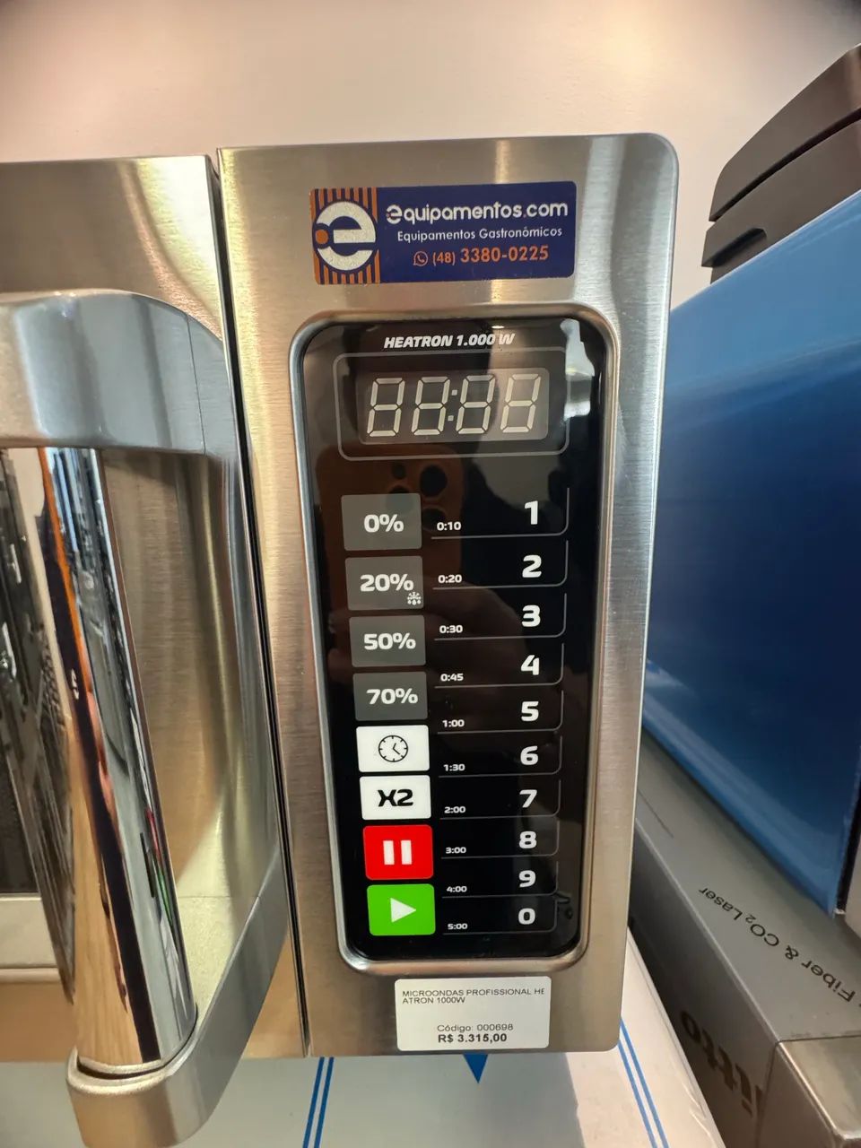 Microondas Profissional Heatron 1000w ideal para sua cozinha 