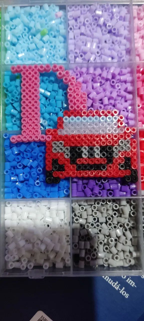 Chaveiro/Imã anime hama perler beads - Foto 4