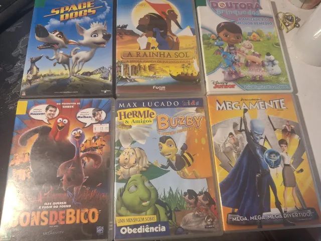 LOTE 58 DVDS INFANTIS 03 - ORIGINAIS - R&C DVDS