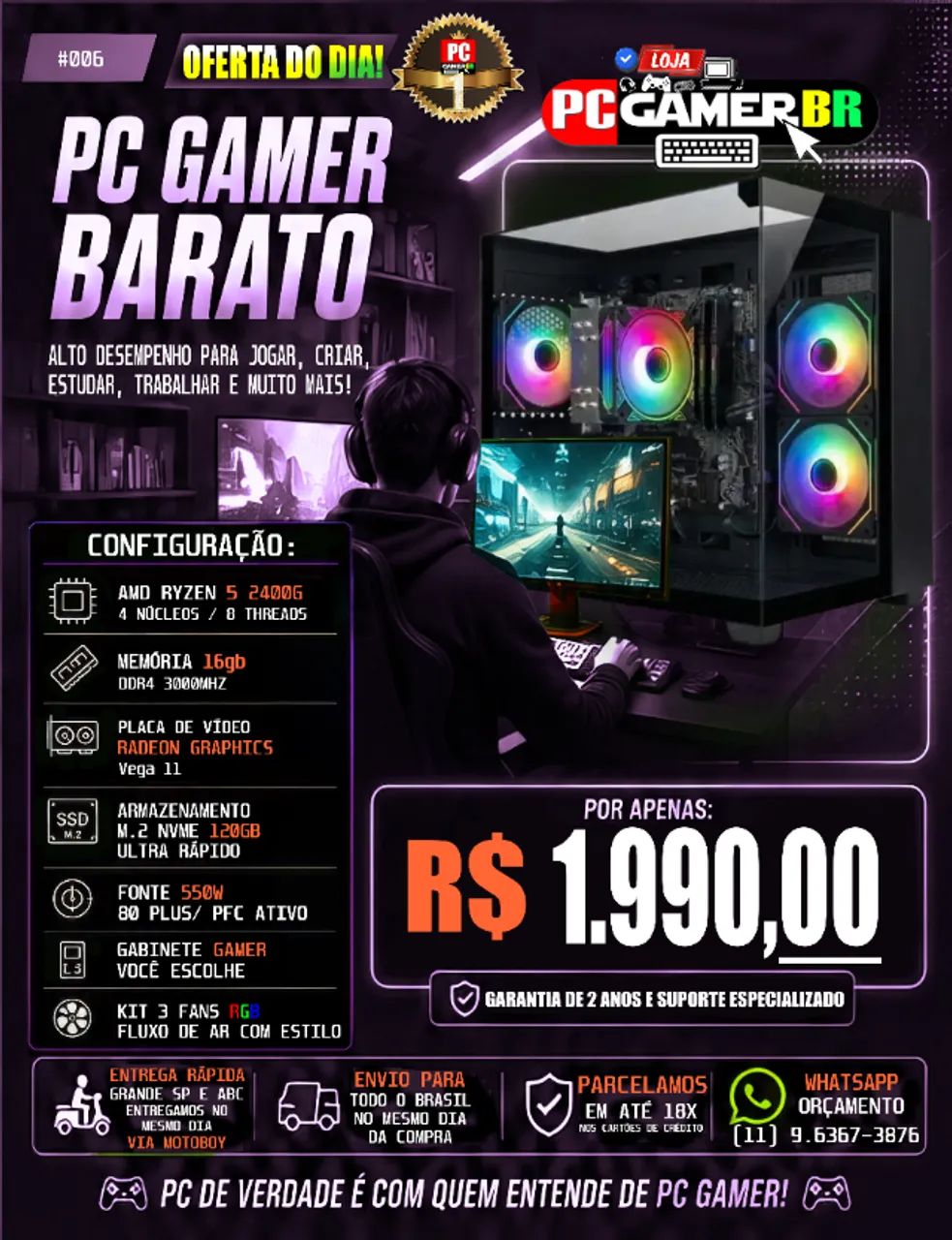 Pc Gamer que voce procura esta aqui! - Foto 3
